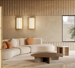 Applique murale, Roma, bronze, LED, dim, 2700K, 1416 lm, L36,3cm, H63cm - Panzeri