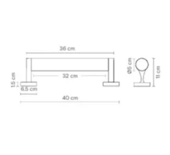 Applique murale, Roseline, transparent, doré, marron, IP44, LED, 2700K, 500 lm, L11cm, H36cm - Robin
