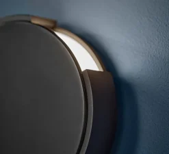 Applique murale, Rotate, noir, L15cm, H15cm - Frandsen