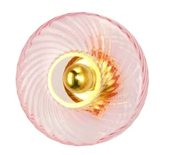 Applique murale, ROXANNE, rose spinelle, Ø28cm, H15cm - Elements Lighting