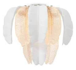 Applique murale, Saint Lucia, blanc, verre texturé, L45cm, H35,5cm - Eichholtz