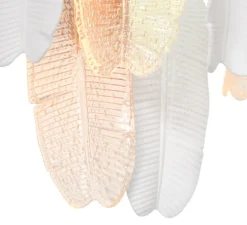 Applique murale, Saint Lucia, blanc, verre texturé, L45cm, H35,5cm - Eichholtz