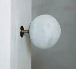 Applique murale, Salty Wall 14, laiton brossé, L14cm, H14cm - Contain