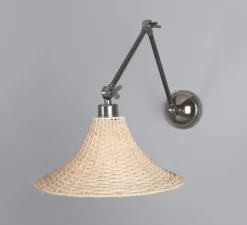 Applique murale, Savannah Large, argent antique, Ø34,5cm, H65cm - Mullan Lighting