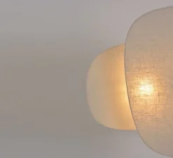 Applique murale, Screen 70's double,lin bouleau, L57cm, H76cm - Market Set