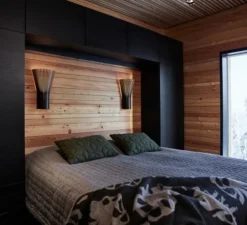 Applique murale, Secto 4231, noir, 3000K, 370lm, H45cm, L25cm - Secto Design