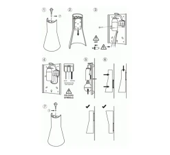 Applique murale, Secto 4230, sans câble, bouleau, L31cm, H60cm - Secto Design