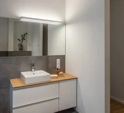 Applique murale, Sedo 21, aluminium, LED, 3000k, 2500 lm, L89,5cm, H4cm - Slv