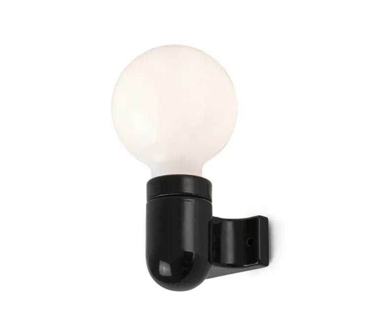 Applique murale, Sera, noir, L4,8cm, H7,5cm - Faro