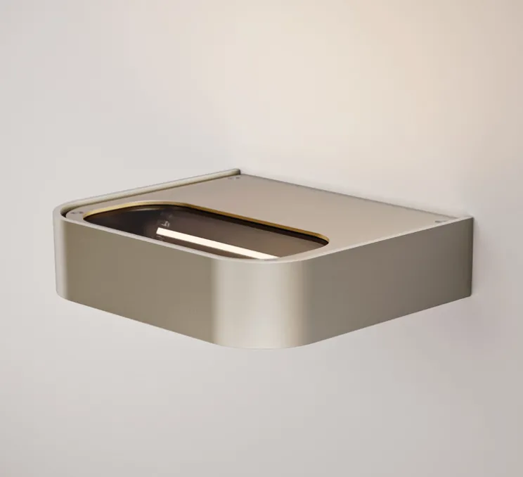 Applique murale, Shift Small, champagne, LED, 2700K, 2495 lm, L17cm, H4cm - Lodes