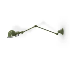 Applique murale, Signal 2 bras, SI371, Vert Olive, Ø10cm, H47cm - Jieldé