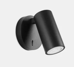 Applique murale, Simply, noir, L10,5cm, H11,5cm - LEDs C4