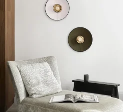 Applique murale, Singapour, anthracite, blanc, Ø40cm, P22cm - Market Set