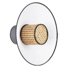 Applique murale, Singapour, anthracite, blanc, Ø40cm, P22cm - Market Set