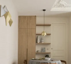 Applique murale, Singapour, anthracite, blanc, Ø40cm, P22cm - Market Set