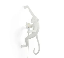 Applique murale, Singe, Monkey hanging, droite, blanc, L37cm, H76,5cm - Seletti