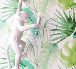 Applique murale, singe, Monkey Hanging, gauche, blanc, H76,5cm - Seletti