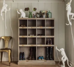 Applique murale, singe, Monkey Hanging, gauche, blanc, H76,5cm - Seletti