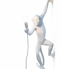 Applique murale, singe, Monkey Hanging, gauche, blanc, H76,5cm - Seletti