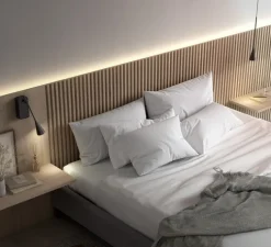 Applique murale, Skybell Plus A/01, noir, LED, 2700K, 1200lm, L13cm, H38cm - Bover