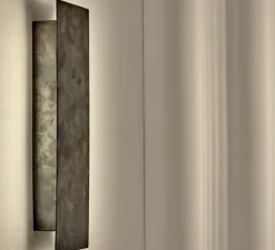 Applique murale, Sofisticato 41, Acier bleu, LED, K, lm, L13cm, H38cm - Serax