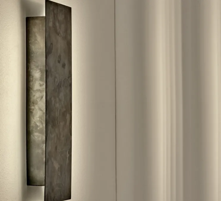 Applique murale, Sofisticato 41, Acier bleu, LED, K, lm, L13cm, H38cm - Serax