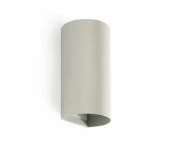 Applique murale, Sole 2L, lisse, gris, L8cm, H15,5cm - Faro