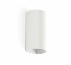 Applique murale, Sole 2L, lisse, blanc, L8cm, H15,5cm - Faro