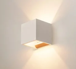 Applique murale, Solid Cube, gris clair, L11,5cm, H11,5cm - SLV