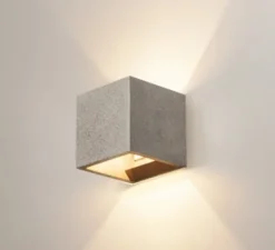Applique murale, Solid Cube, béton, L11,5cm,H11,5cm - SLV