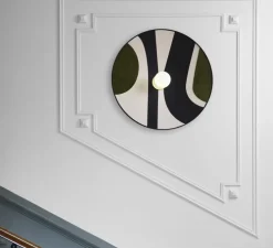 Applique murale, Sonia Laudet D60, Bouleau seventies, Ø60cm, P16cm - Market Set