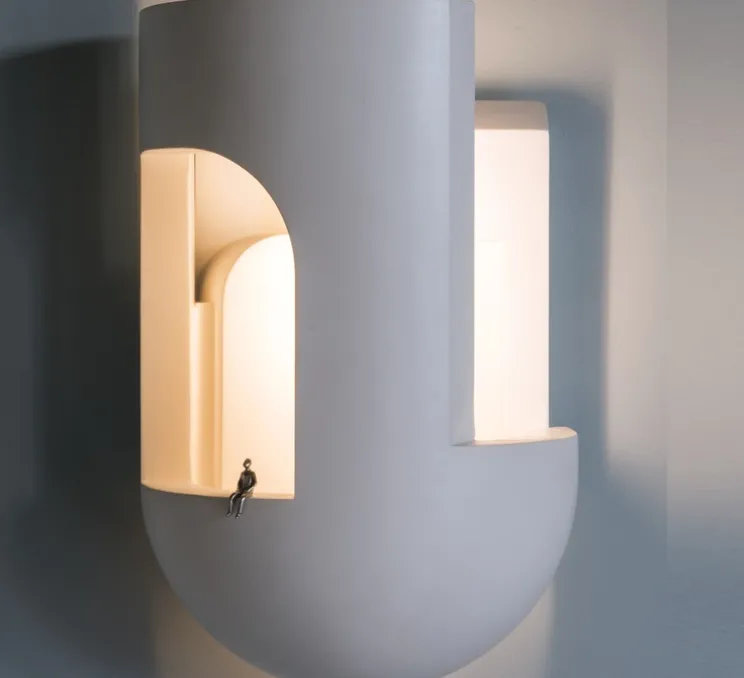 Applique murale, Soul Story 3, blanc, LED, dim, 2700K, 250 lm, L18,5cm, H28,7cm - DCW éditions Paris