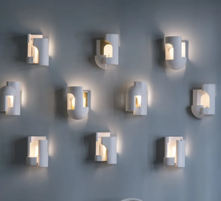 Applique murale, Soul Story 3, blanc, LED, dim, 2700K, 250 lm, L18,5cm, H28,7cm - DCW éditions Paris