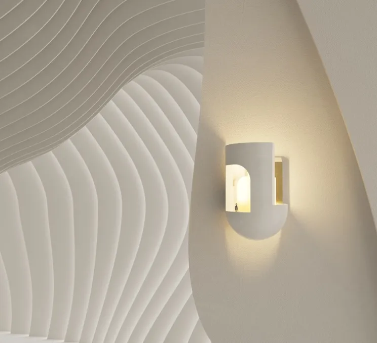 Applique murale, Soul Story 3 feuille d'or, blanc et or, LED, dim, 2700K, 250 lm, L18,5cm, H28,7cm - DCW éditions Paris