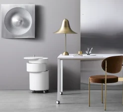 Applique murale, Spiegel, Aluminium brossé, L62,5cm, H62,5cm - Verpan