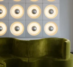 Applique murale, Spiegel, Aluminium brossé, L62,5cm, H62,5cm - Verpan