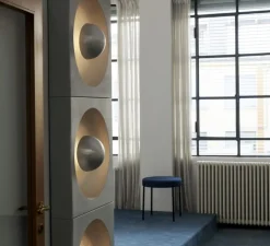 Applique murale, Spiegel, Aluminium brossé, L62,5cm, H62,5cm - Verpan