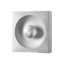 Applique murale, Spiegel, Aluminium brossé, L62,5cm, H62,5cm - Verpan