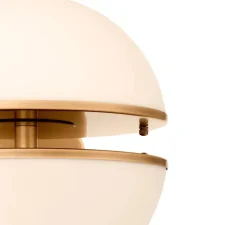 Applique murale, Spiridon, laiton, verre opalin, L40cm, H30cm - Eichholtz