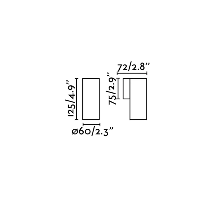 Applique murale, Stan, blanc, L6cm, H12,5cm - FARO