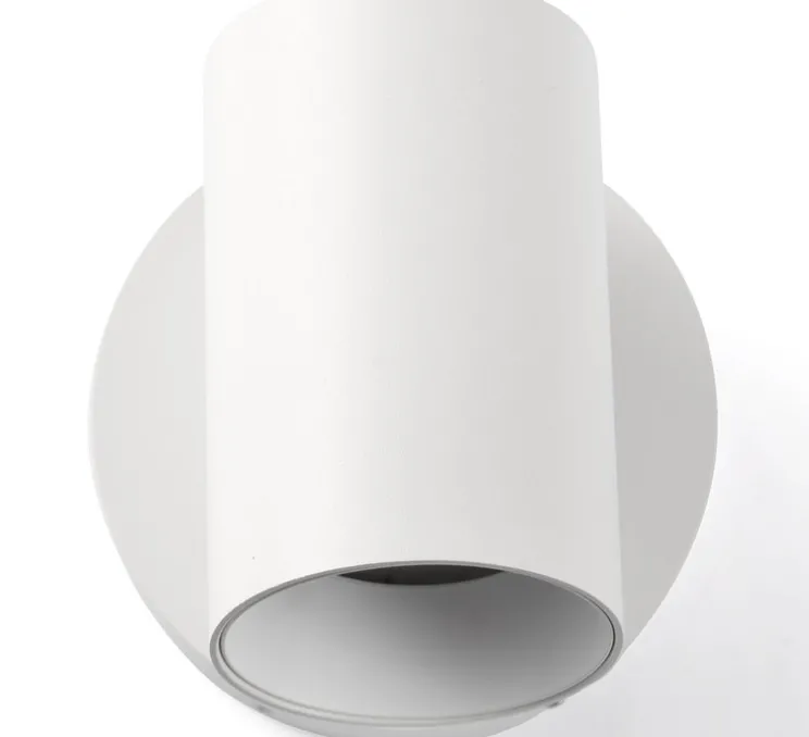 Applique murale, Stan, blanc mat, Ø6cm, H10,5cm - Faro