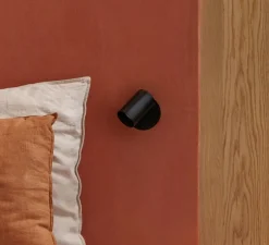 Applique murale, Stan, noir mat, Ø6cm, H10,5cm - Faro