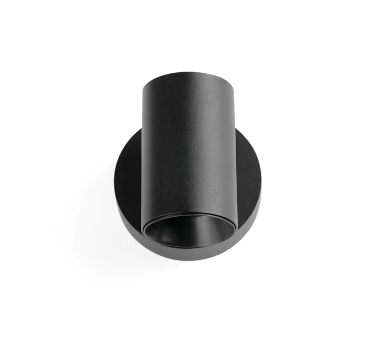 Applique murale, Stan, noir mat, Ø6cm, H10,5cm - Faro