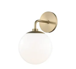 Applique murale, Stella, laiton ancien, Ø17,8cm, H29cm - Hudson Valley Lighting