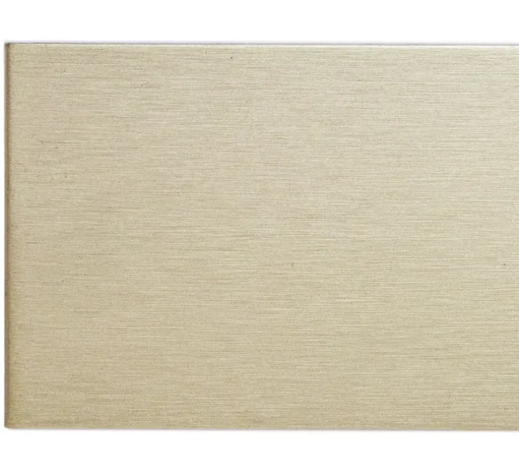 Applique murale, Stick, double, nickel doré satiné, LED, dim, 2700K, 3750 lm, L19,6cm, H60cm - Contardi