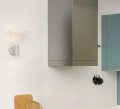 Applique murale, Stilla, beige, Ø25cm, H34cm - OliveLab