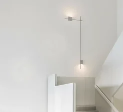 Applique murale, Structural 2617, gris clair, LED, dim, 3000K, 1416 lm, L84cm, H240cm - Vibia