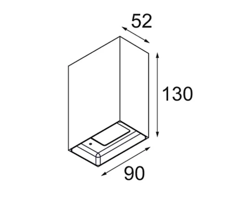 Applique murale, Sulfer Up/Down 2x, bronze, LED, dim, 2700K, 284 lm, L9cm, H13cm - Modular