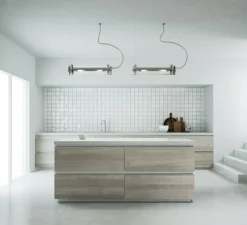 Applique murale, suspension, plafonnier, Rimbaud, 2700K, cuivre, L68cm, IP68 - Sammode