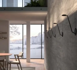 Applique murale, Swan, noir, LED, 2700K, 1600 lm, Ø10cm, H28cm - Lumen Center Italia